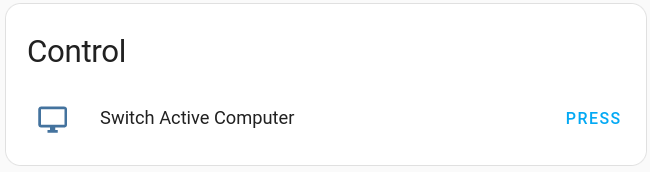 Button in Home Assistant that changes my active PC